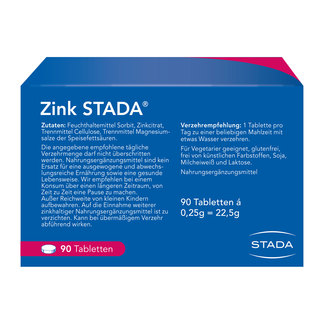 Zink STADA 25 mg Tabletten