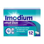 Imodium akut Duo 2 mg/125 mg Tabletten bei akutem Durchfall 12 St