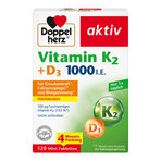 Doppelherz aktiv Vitamin K2 + Vitamin D3 1000 I.E. Tabletten 120 St