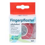 EasyPlast Med Fingerpflaster 2,5 cm x 5 m rot 1 St