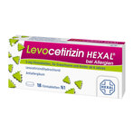 Levocetirizin HEXAL bei Allergien 5 mg Filmtabletten 18 St