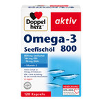 Doppelherz aktiv Omega-3 Seefischöl 800 Kapseln 120 St