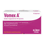 Vomex A Kinder-Suppositorien 70 mg forte 10 St