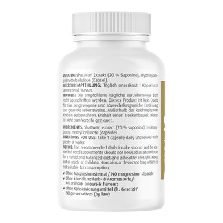 Shatavari Extrakt 500 mg Kapseln