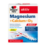 Doppelherz Magnesium + Calcium + D3 aktiv 20 St