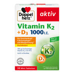Doppelherz aktiv Vitamin K2 + Vitamin D3 1000 I.E. Tabletten 30 St