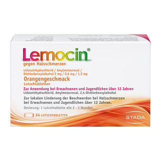 Lemocin gegen Halsschmerzen Orange
