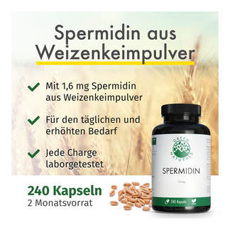 Eigenschaften von GREEN NATURALS Spermidin 1,6 mg Kapseln