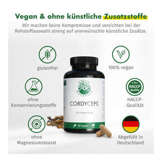 Vorteile von GREEN NATURALS Cordyceps sinensis Kapseln
