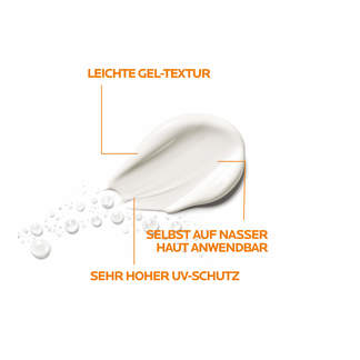 Roche-Posay Anthelios Wet Skin Sonnengel LSF 50+ Textur
