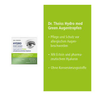 Dr. Theiss HYDRO med Green Augentropfen Eigenschaften