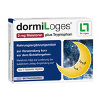 DormiLoges 3 mg Melatonin plus Tryptophan Filmtabletten 60 St