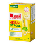 WEPA Heiße Zitrone + Vitamin C Pulver zuckerfrei 10X10 g