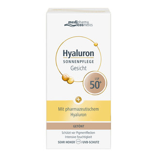 Hyaluron Sonnenpflege Gesichtcreme LSF 50+ getönt