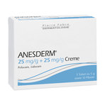 Anesderm 25 mg/g + 25 mg/g Creme + 10 Pflaster 5X5 g