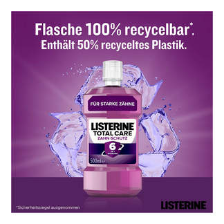 Listerine Total Care Zahn-Schutz recycelbar