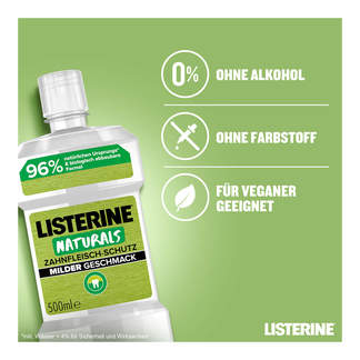 Listerine Naturals Zahnfleisch-Schutz Merkmale