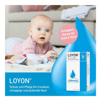 Grafik  LOYON bei Schuppenflechte für Babys geeignet
