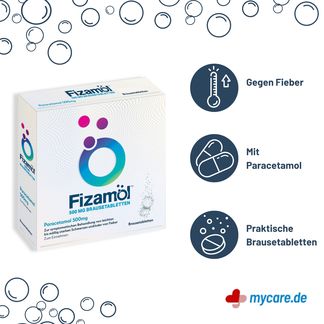 Infografik Fizamol 500 mg Brausetabletten Vorteile