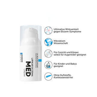 Grafik La Roche Posay Lipikar Eczema MED Cream Eigenschaften