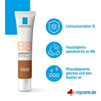 Infografik Roche Posay Hydraphase BB Cream Dunkel Vorteile