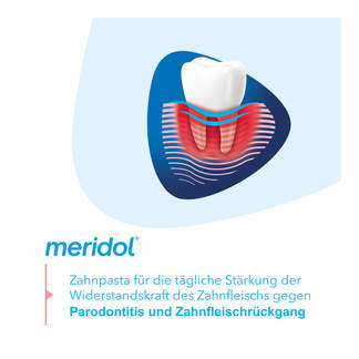 Grafik Meridol Parodont Expert Zahnpasta zur Stärkung