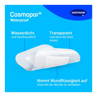 Cosmopor waterproof Wundverband 7,2 cm x 5 cm Vorteile