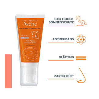 Avene Anti-Aging-Sonnenschutz SPF 50+ Eigenschaften