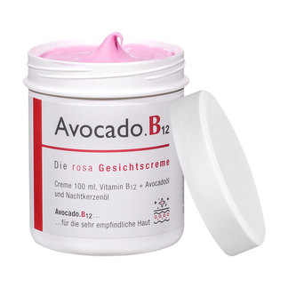 Avocado.B12 Gesichtscreme geöffneter Tiegel