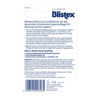 Blistex Lip Conditioner Rückseite