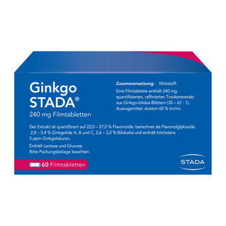 Ginkgo STADA 240 mg Filmtabletten Rückseite