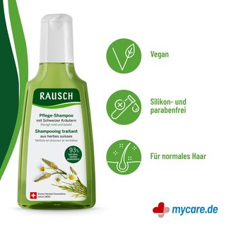 Infografik Rausch Pflege-Shampoo Schweizer Kräutern Vorteile