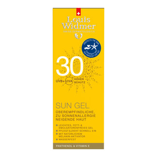 Widmer Sun Gel 30 leicht parfümiert Verpackung
