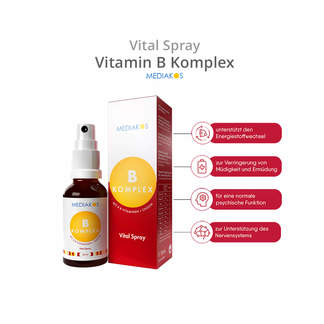 Mediakos Vitamin B-Komplex Vital Spray Anwendungsgebiete