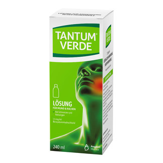 Tantum Verde 1,5 mg/ml Lösung zur Anwendung in der Mundhöhle Umverpackung