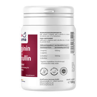 L-Arginin + L-Citrullin Pulver rechts gedreht