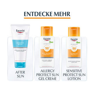Grafik Eucerin Sensitive Protect Face Sun Creme LSF 50+ ergänzende Pflegeprodukte