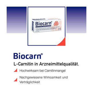 Grafik Biocarn Sirup 50 ml Hinweise