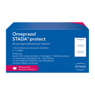 Omeprazol Stada Protect 20 mg Magensaftresistente Tabletten Rückseite