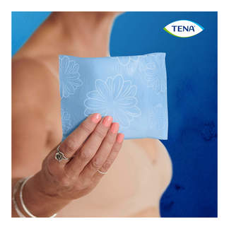 Grafik Tena Lady Discreet Extra Plus Inkontinenz Einlagen einzeln verpackt