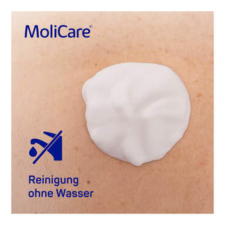 Grafik MoliCare Skin Reinigungsschaum Hinweise
