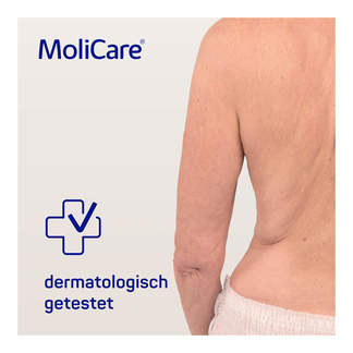 Grafik MoliCare Skin Feuchtpflegetücher Hinweis