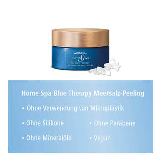 Grafik Home Spa Blue Therapy Meersalz-Peeling Eigenschaften