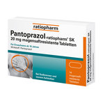 Pantoprazol-ratiopharm SK 20 mg 14 St
