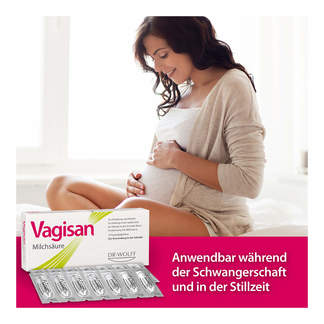 Grafik Vagisan Milchsäure Vaginalzäpfchen Schwangerschaft & Stillzeit