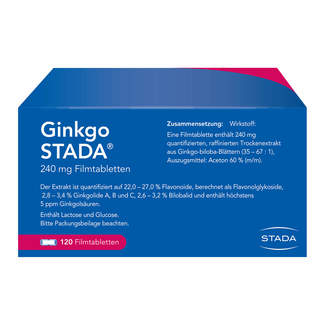 Ginkgo STADA 240 mg Filmtabletten Rückseite