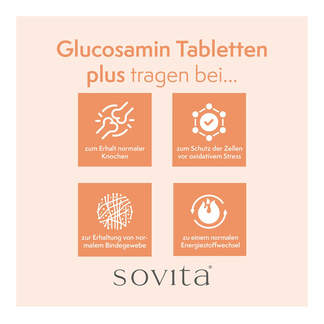 Grafik Sovita Glucosamin Tabletten plus Anwendungsgebiete
