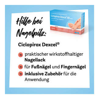 Grafik Ciclopirox Dexcel 80 mg/g wirkstoffhaltiger Nagellack