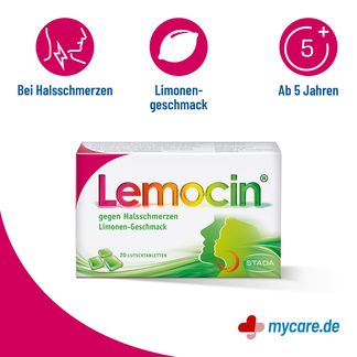 Infografik Lemocin gegen Halsschmerzen Limone Eigenschaften
