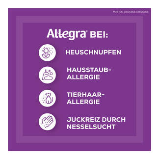 Grafik Allegra Allergietabletten 20 mg Anwendungsgebiete